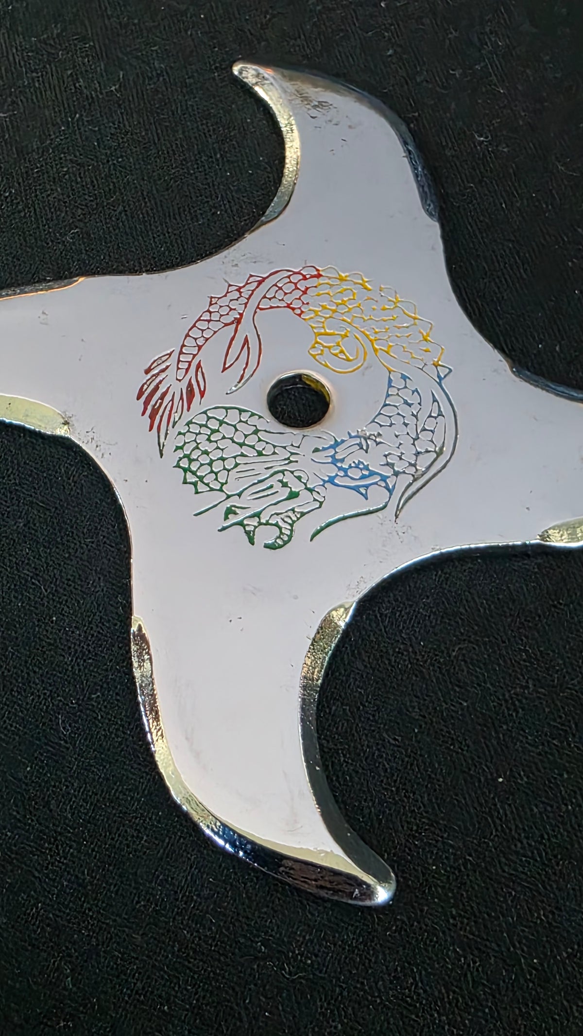 4 POINT WAVE W/ RAINBOW DRAGON DESIGN TAIWAN Ref 4042