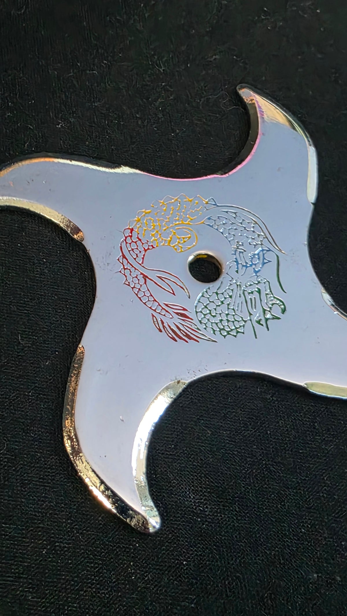 4 POINT WAVE W/ RAINBOW DRAGON DESIGN TAIWAN Ref 4042
