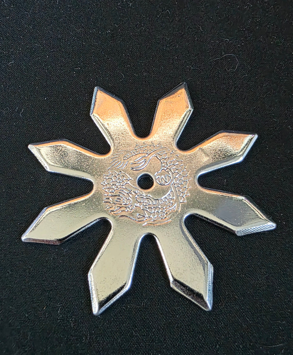 8 POINT PRO DRAGON STYLE SILVER 3.5 INCH TAIWAN Ref 8076
