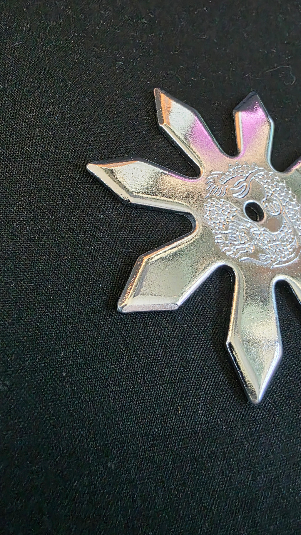 8 POINT PRO DRAGON STYLE SILVER 3.5 INCH TAIWAN Ref 8076