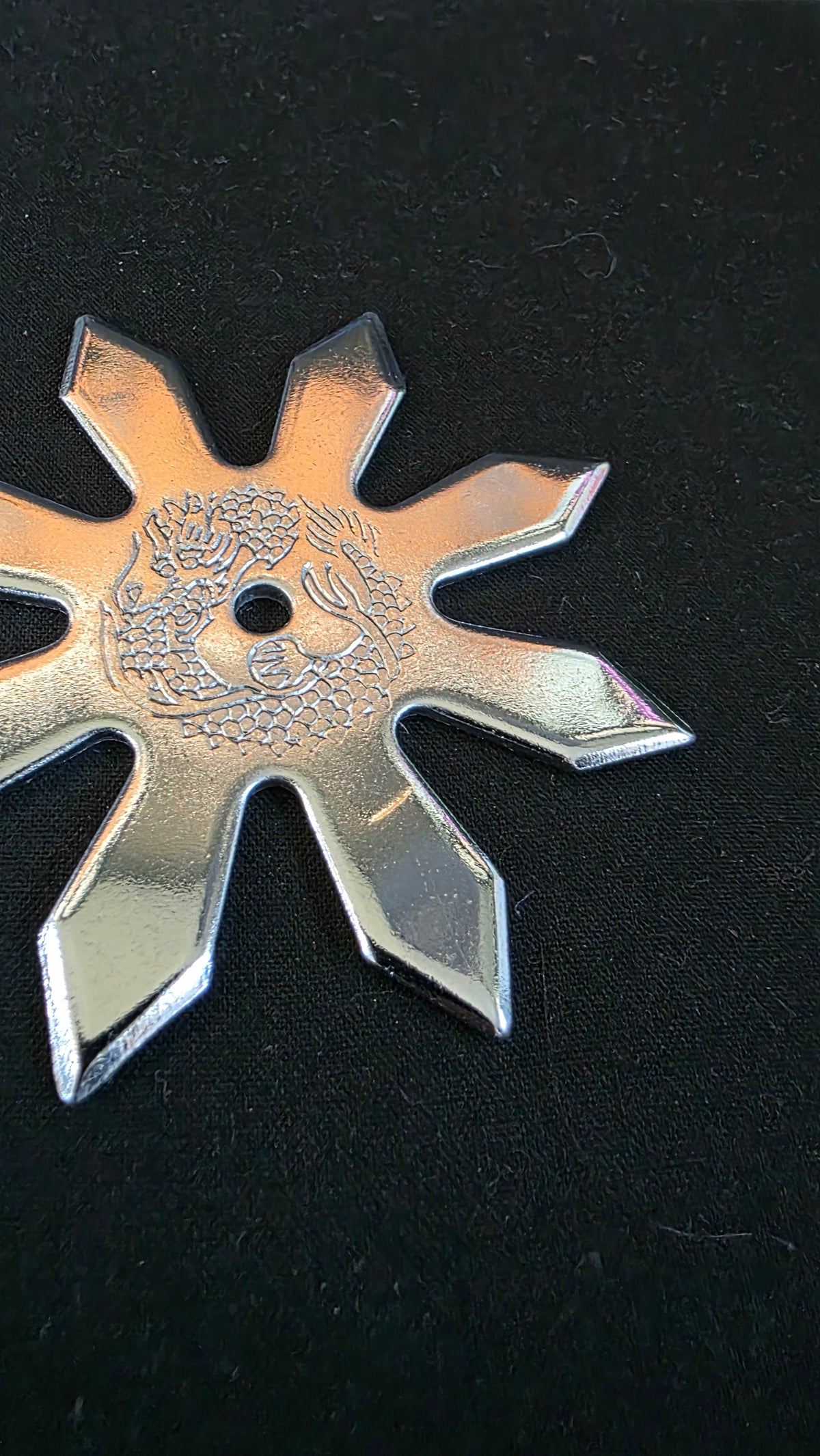 8 POINT PRO DRAGON STYLE SILVER 3.5 INCH TAIWAN Ref 8076