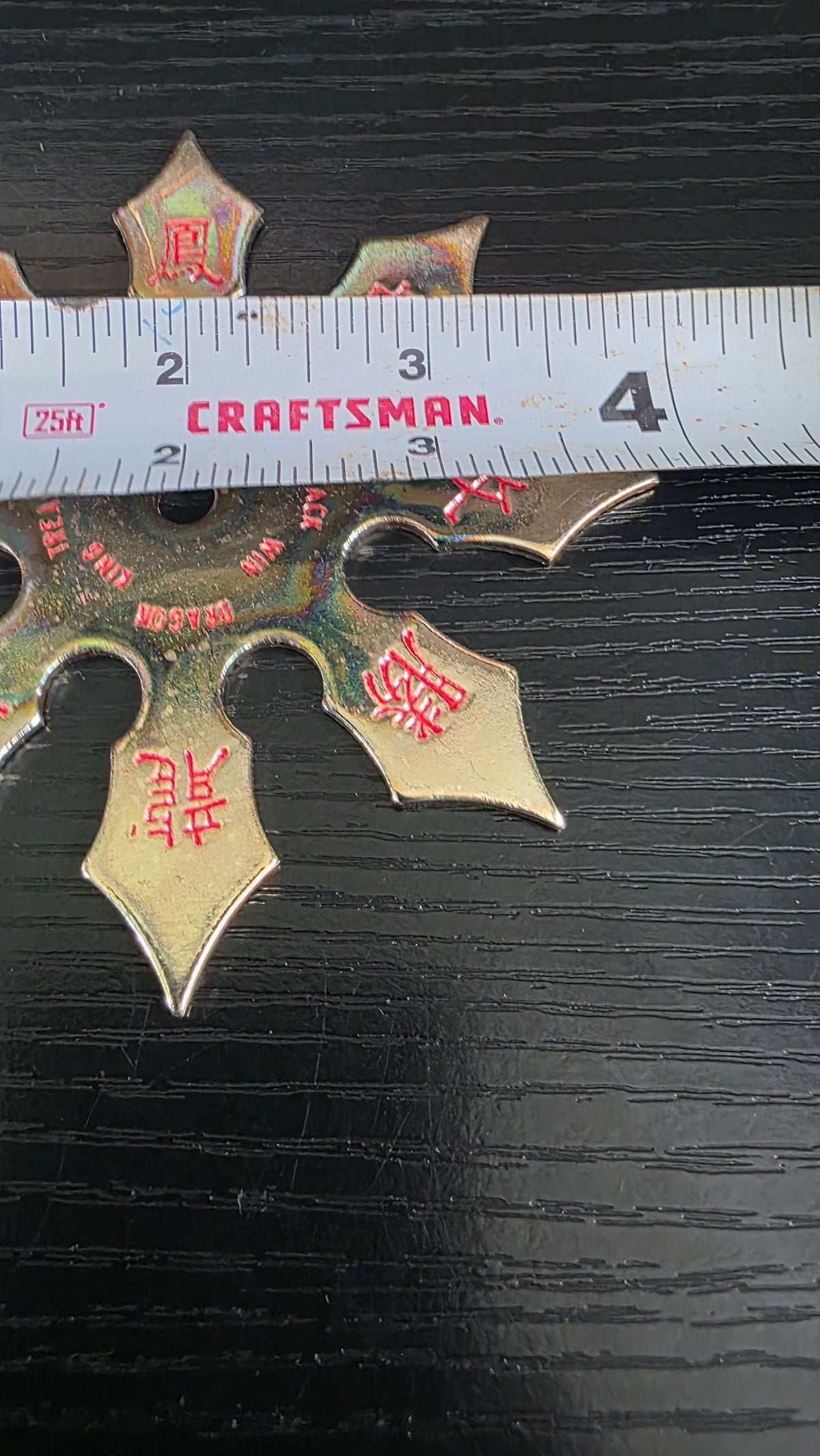 8 POINT GOLD W/ RED LETTERING TAIWAN Ref 8005