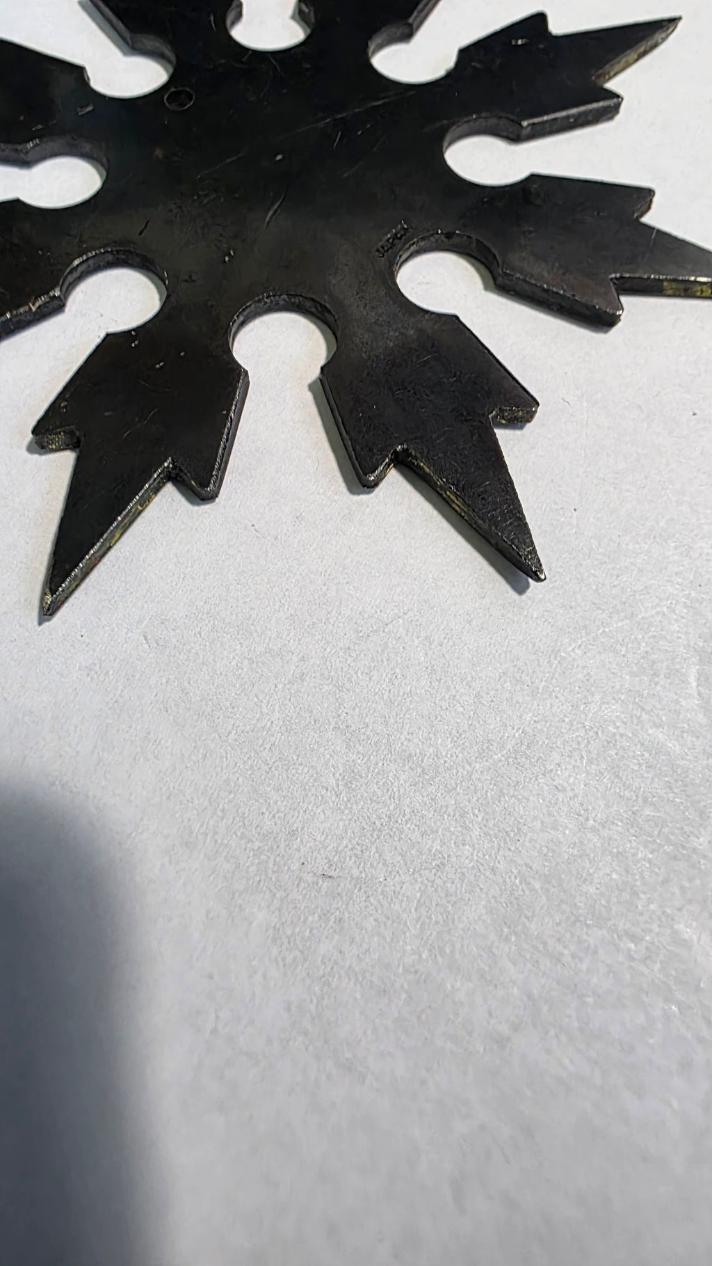 8 POINT DARK GREY SNOWFLAKE STYLE W/ GREEN DRAGON DESIGN JAPAN Ref 8012