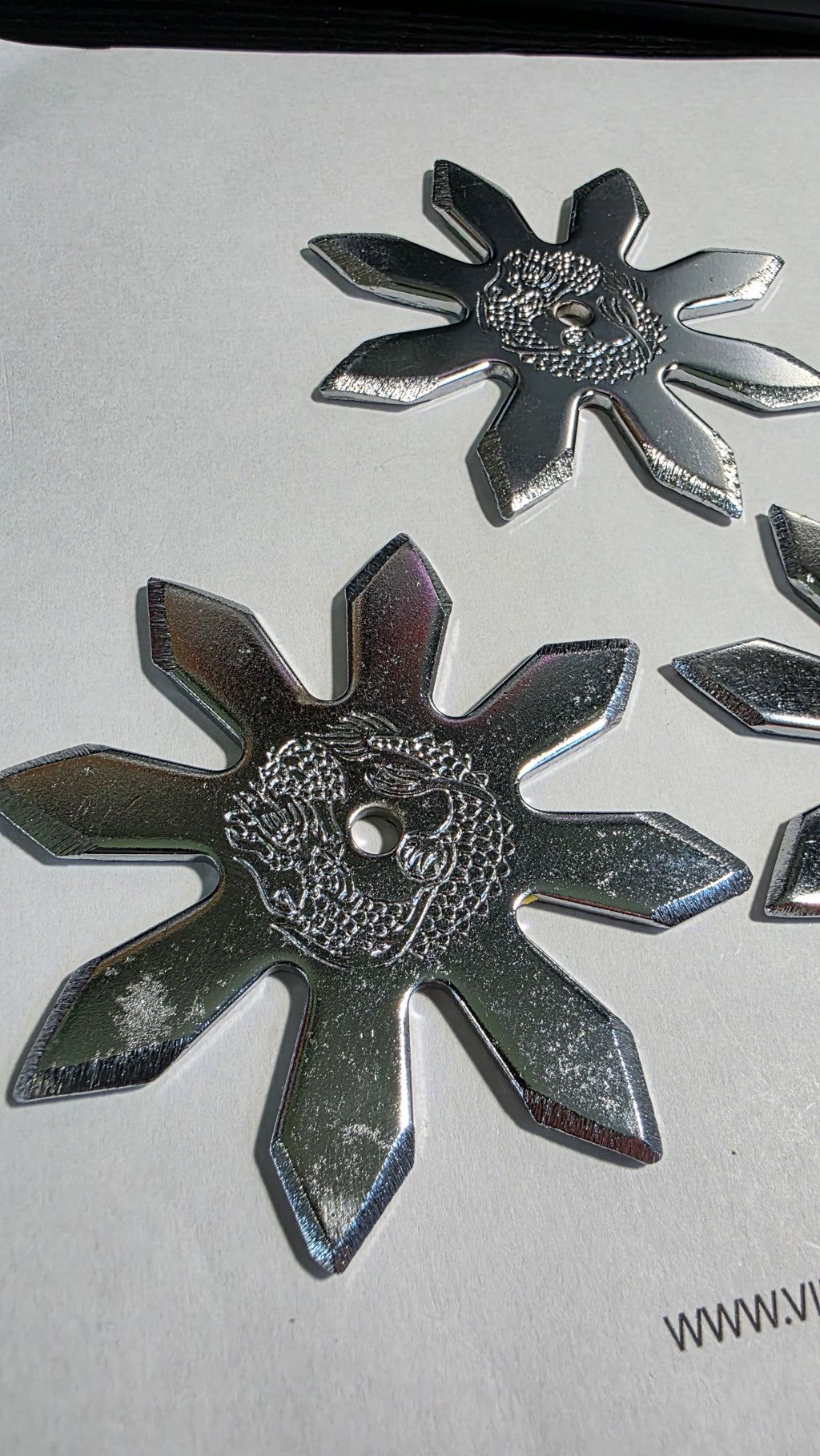 8 POINT PRO DRAGON STYLE SILVER 3 PACK TAIWAN Ref 8015