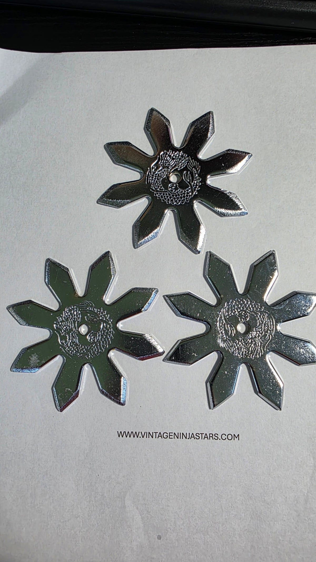 8 POINT PRO DRAGON STYLE SILVER 3 PACK TAIWAN Ref 8015