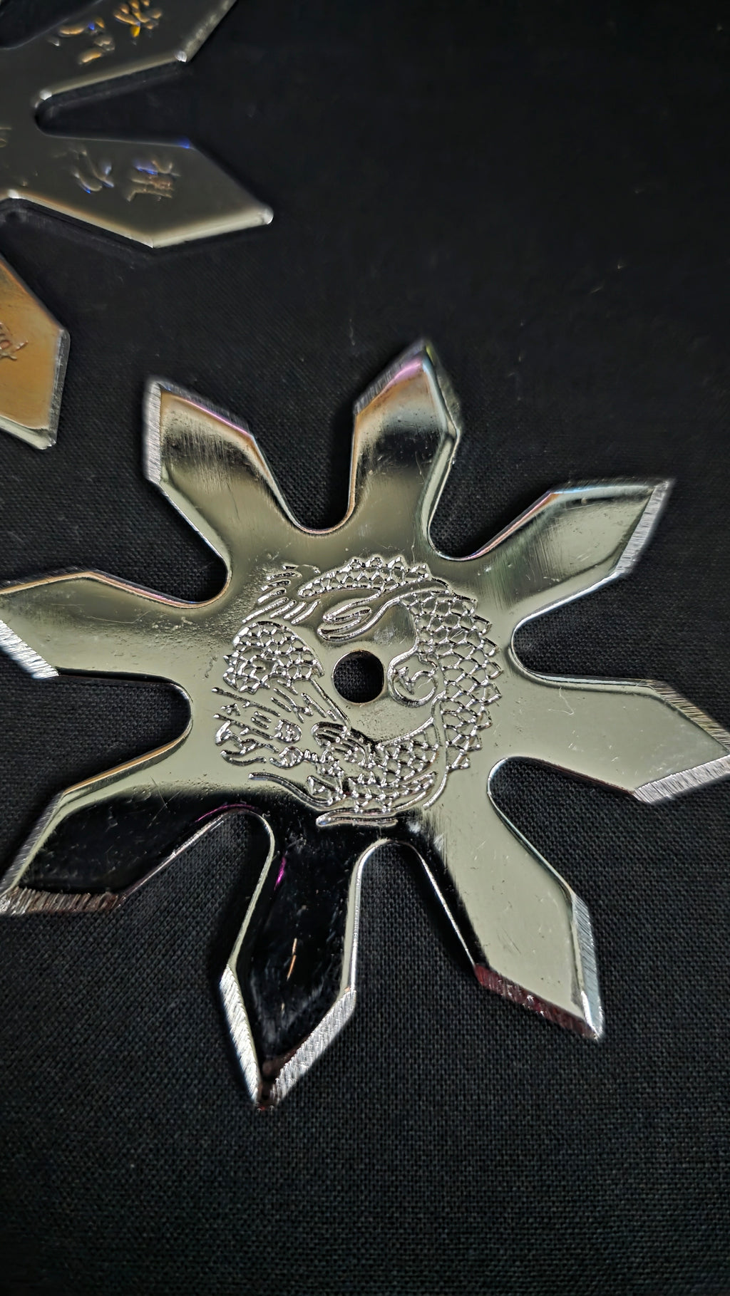 LOT 3 PIECE SILVER THROWING STARS TAIWAN 8056