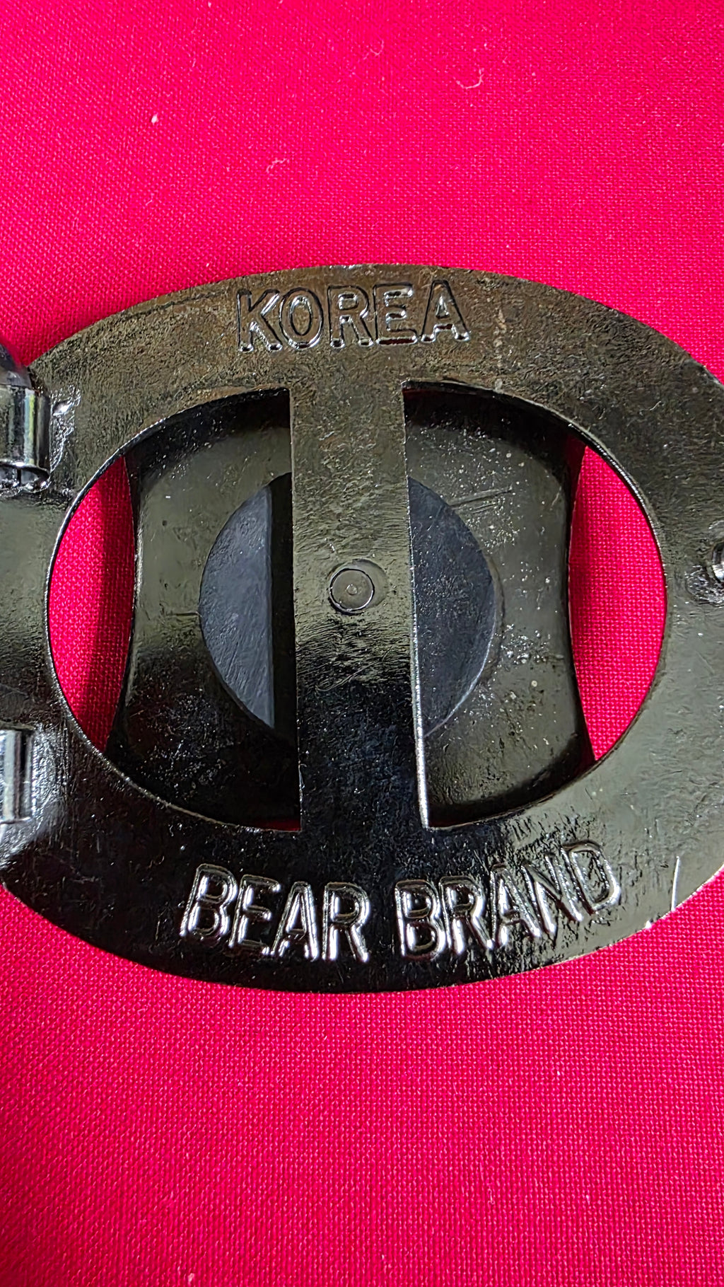 RARE VINTAGE BEAR BRAND NINJA BELT BUCKLE W/ REMOVABLE THROWING STAR Ref 4037