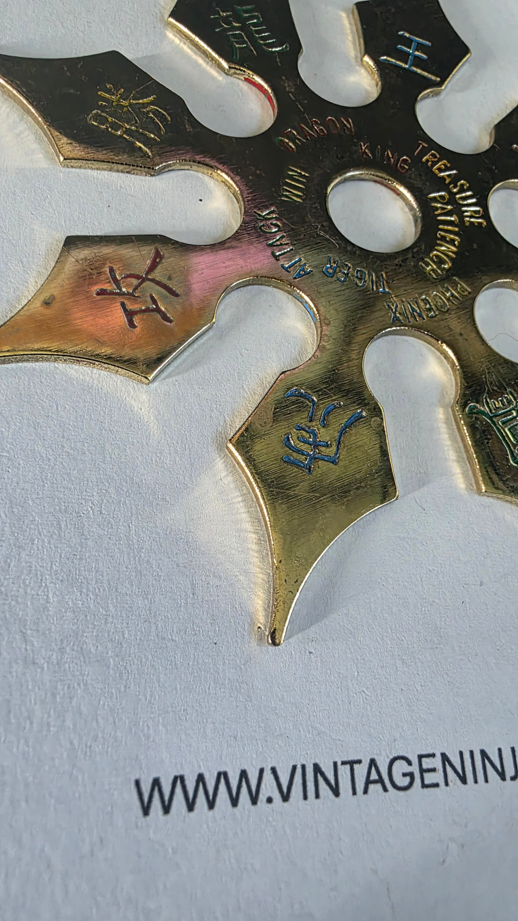 8 POINT 4 1/4 INCH GOLD TAIWAN Ref 8022