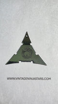 3 POINT SILVER TRIANGLE WITH DRAGON DESIGN Ref 3005