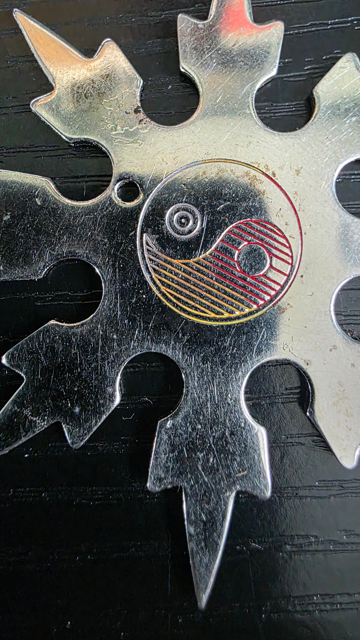 8 POINT ALAN LEE GRANDMASTER SMALL COMPANION STAR YIN YANG Ref 8007