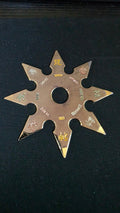 8 POINT KOSUGI MASTER STYLE GOLD W/ RAINBOW DESIGNS 4 INCH TAIWAN Ref 8059