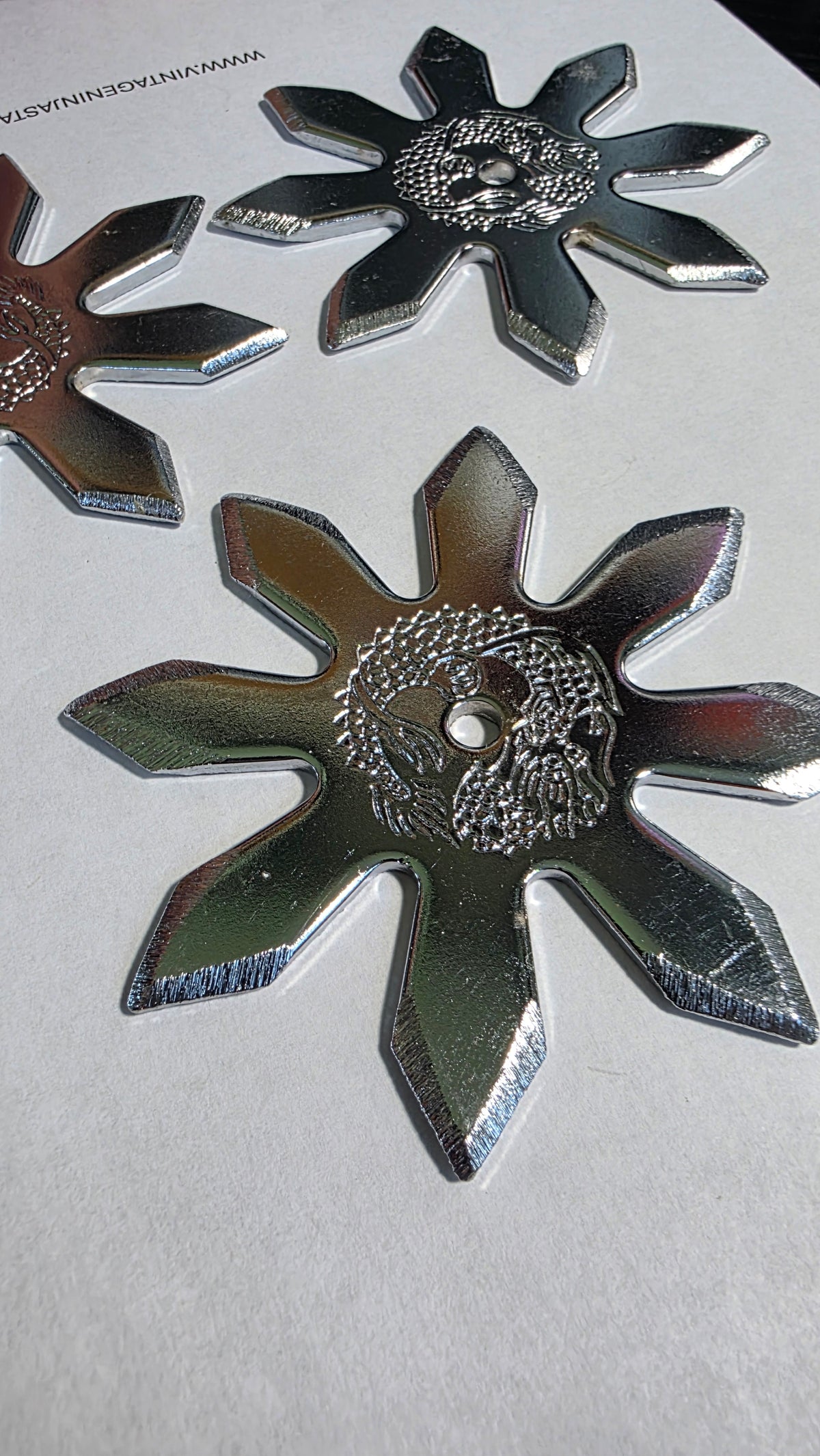 8 POINT PRO DRAGON STYLE SILVER 3 PACK TAIWAN Ref 8015