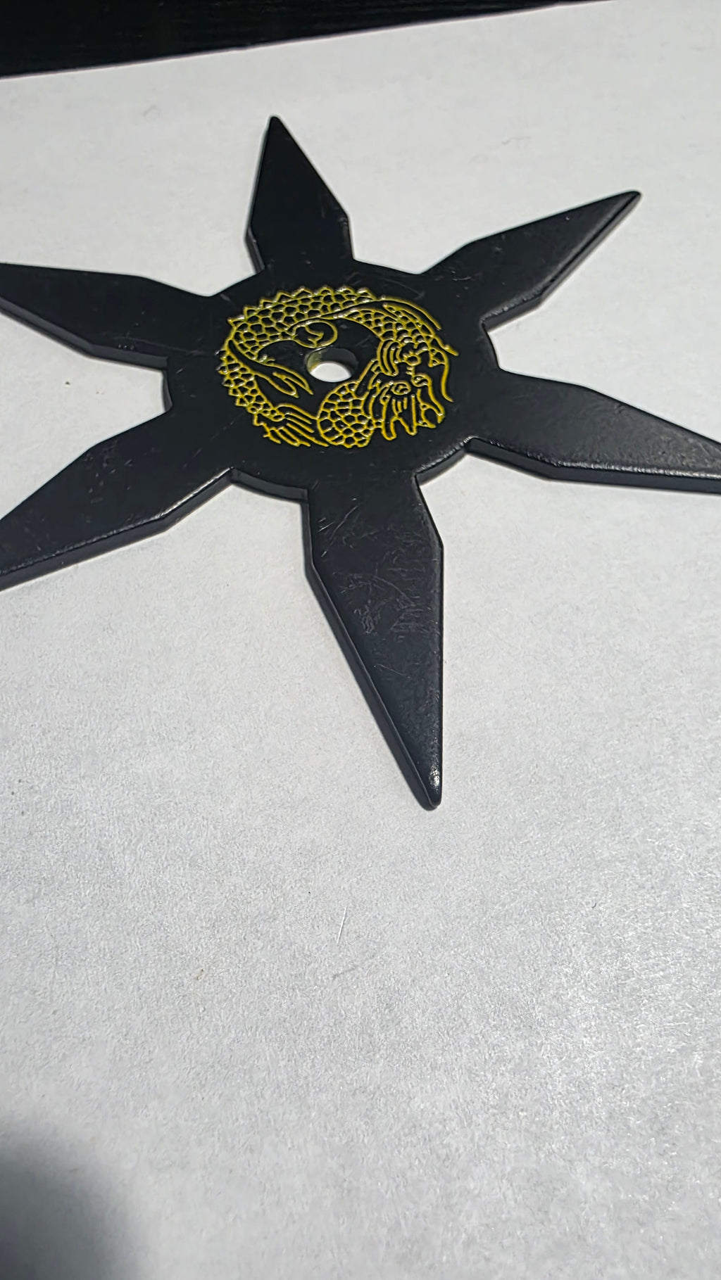 6 POINT BLACK W/ YELLOW DRAGON DESIGN TAIWAN Ref 6001