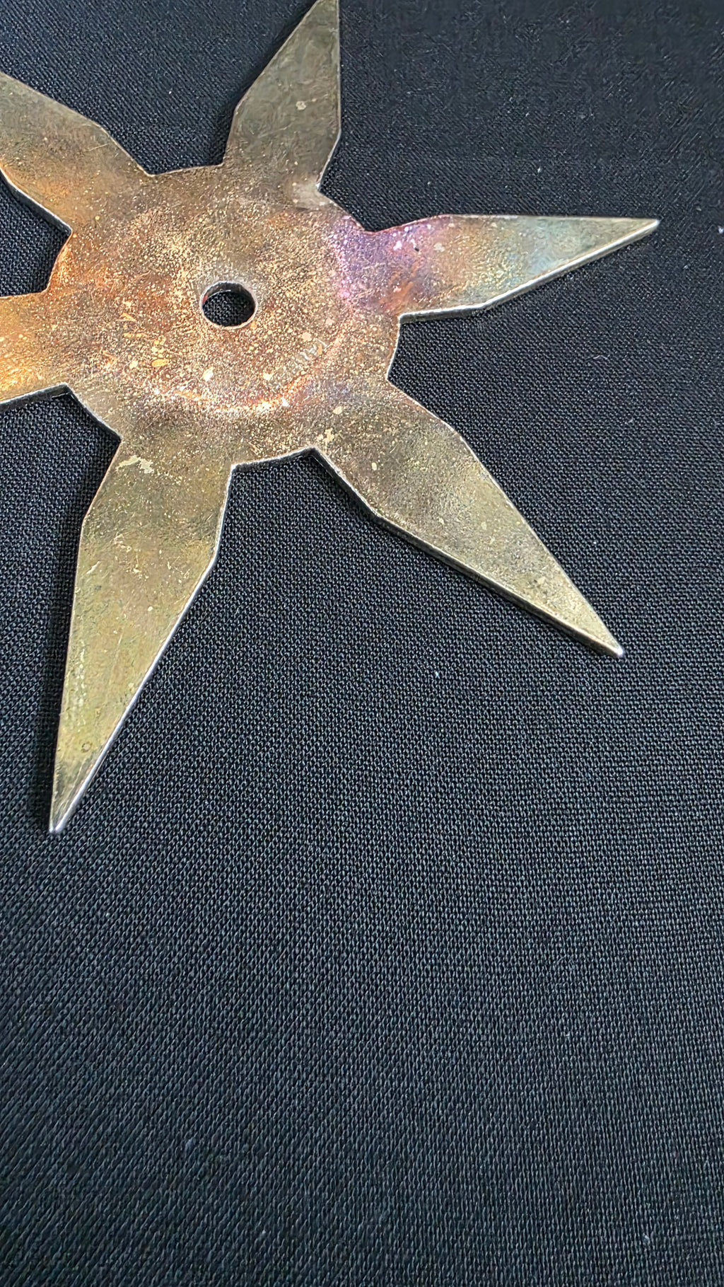6 POINT GOLD W/ RED DRAGON DESIGN TAIWAN 4.5 INCH Ref 6010