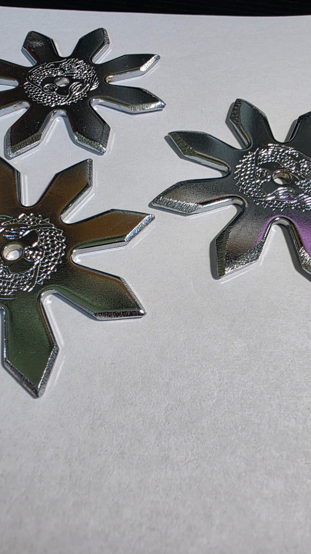 8 POINT PRO DRAGON STYLE SILVER 3 PACK TAIWAN Ref 8015