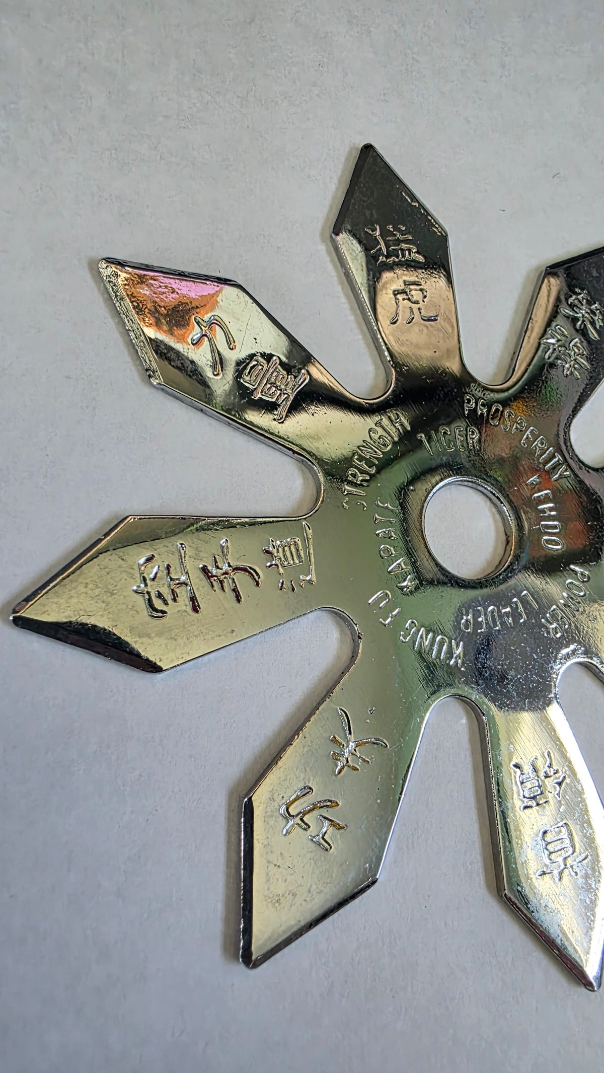 8 POINT SILVER 4 1/4 INCH TAIWAN Ref 8031