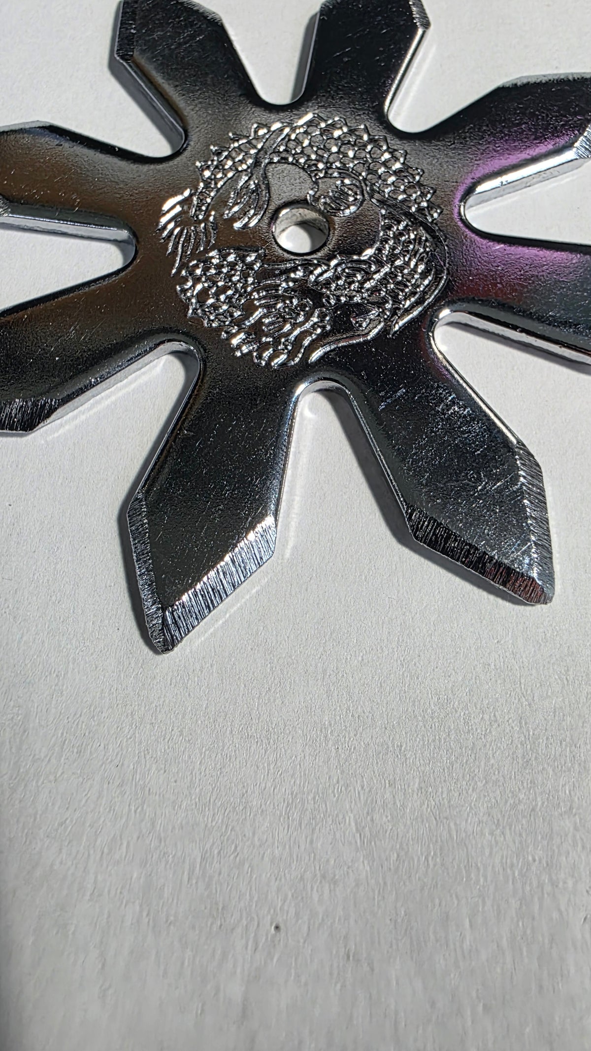 8 POINT SILVER PRO DRAGON STYLE W/ DRAGON DESIGN TAIWAN Ref 8016