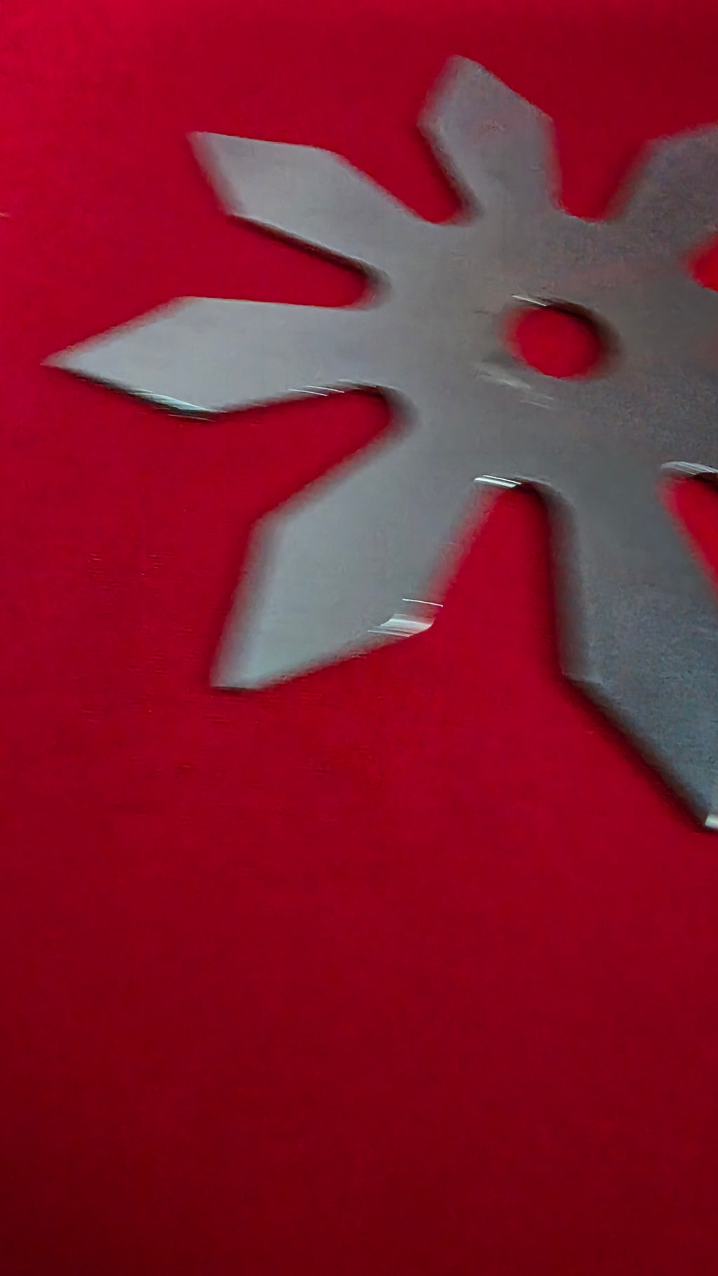 8 POINT THROWING STAR W/ RED WRITING TAIWAN Ref 8003