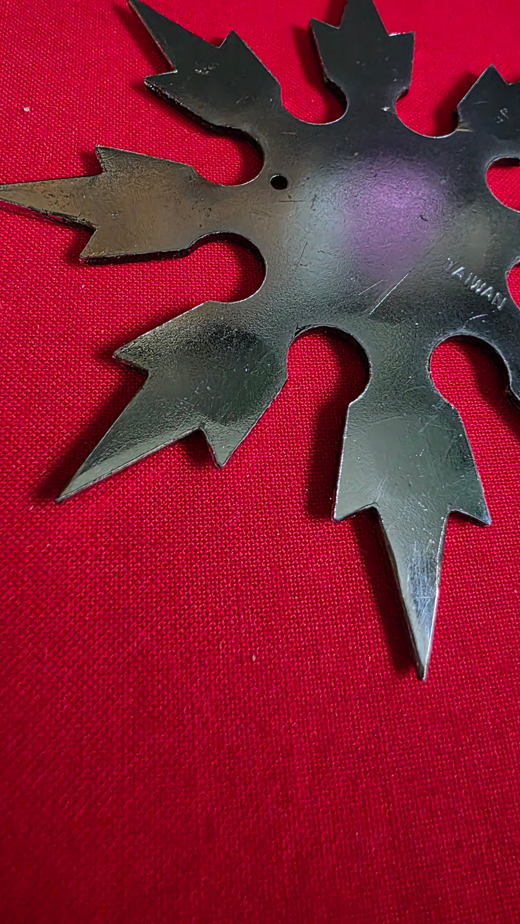 8 POINT DRAGON DESIGN "SNOWFLAKE" THROWING STAR TAIWAN Ref 8001
