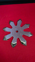 8 POINT PRO DRAGON 3.25 INCH SILVER W/ RED DRAGON DESIGN JAPAN Ref 8066
