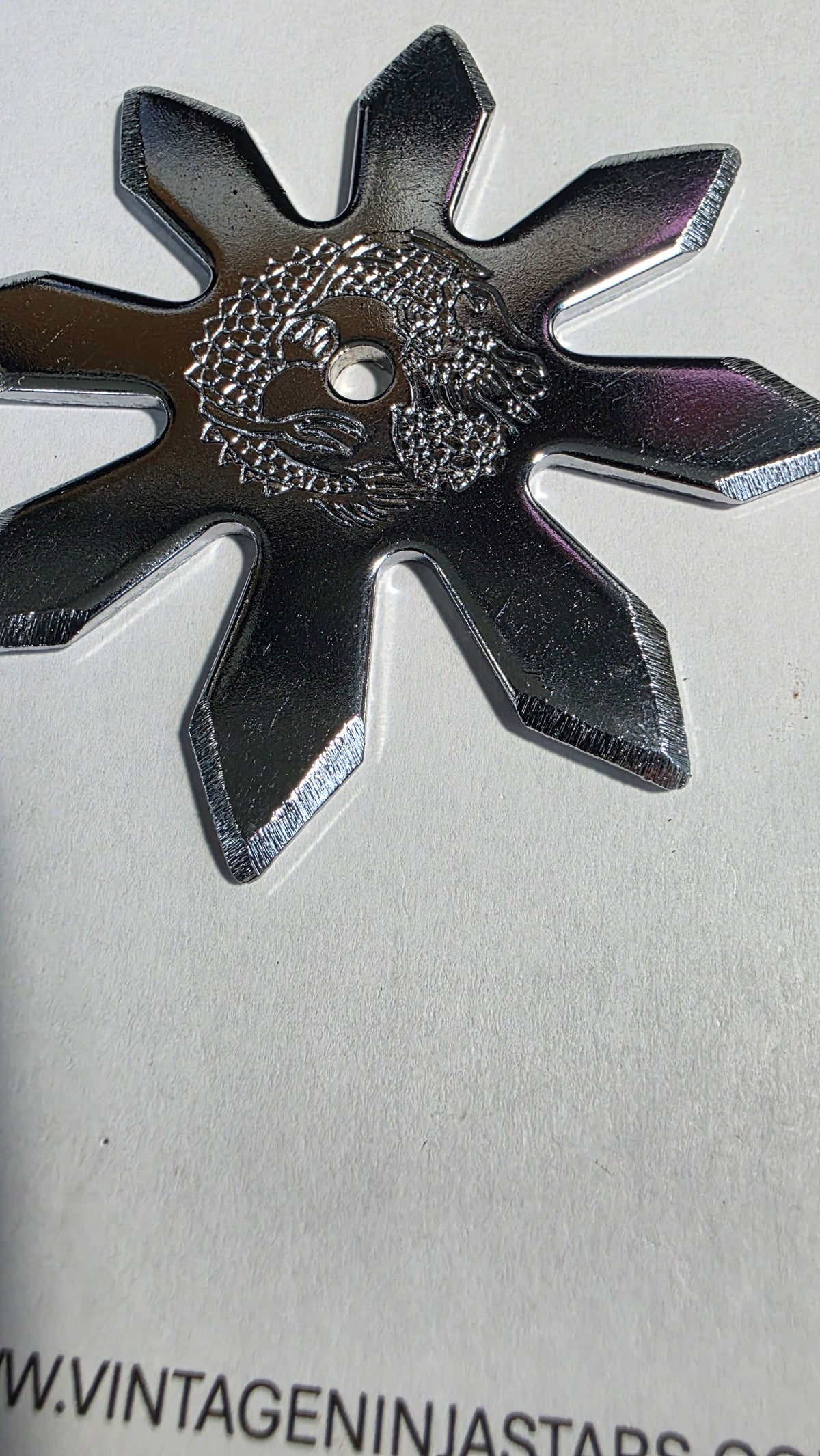 8 POINT SILVER PRO DRAGON STYLE W/ DRAGON DESIGN TAIWAN Ref 8016