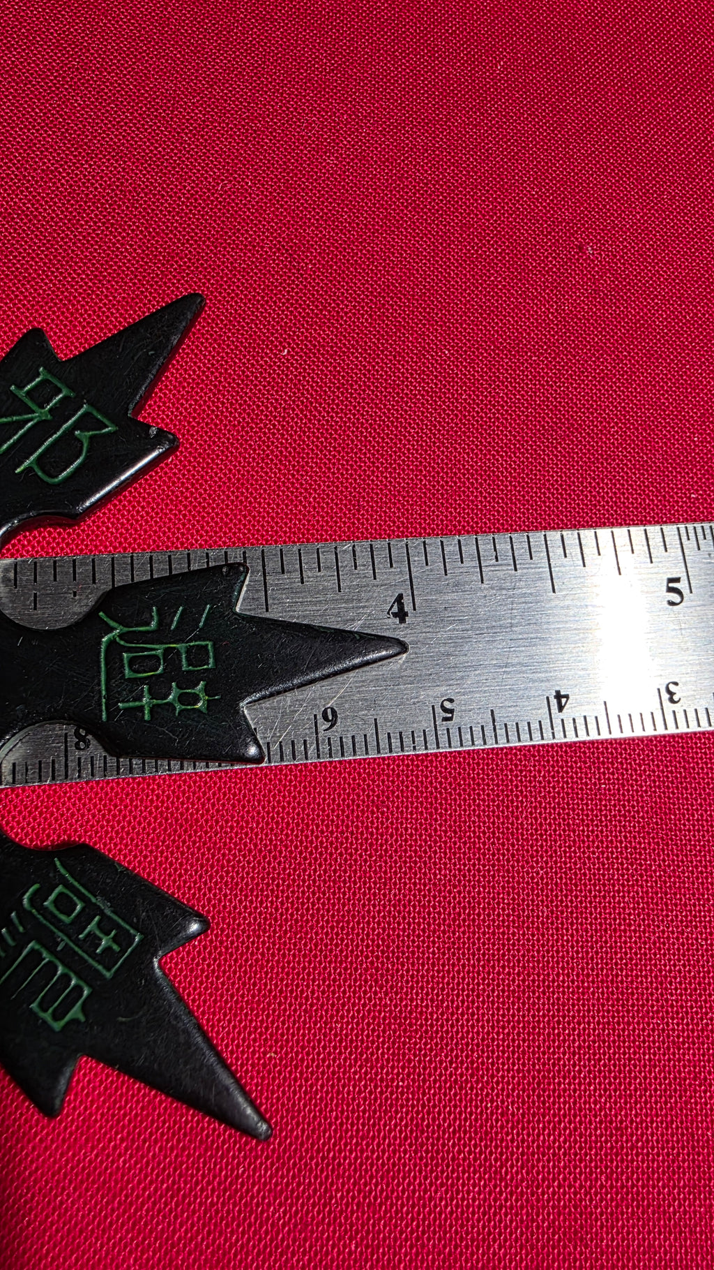 8 POINT BLACK W/ GREEN DRAGON DESIGN TAIWAN 4 INCH Ref 8051
