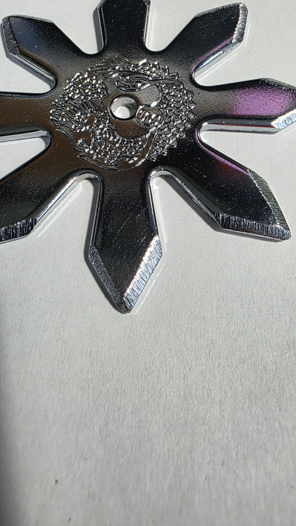 8 POINT SILVER PRO DRAGON STYLE W/ DRAGON DESIGN TAIWAN Ref 8016