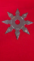 8 POINT SILVER W/ RAINBOW DESIGNS 4 INCH TAIWAN Ref 8058