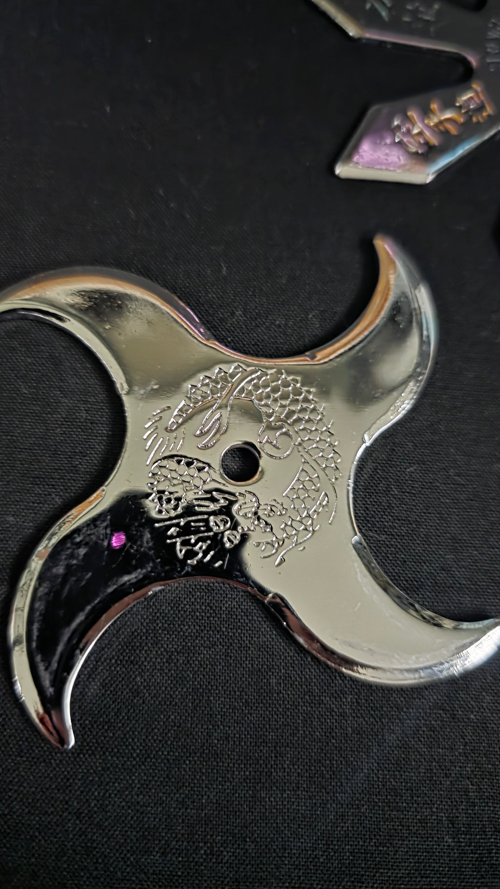LOT 3 PIECE SILVER THROWING STARS TAIWAN 8056