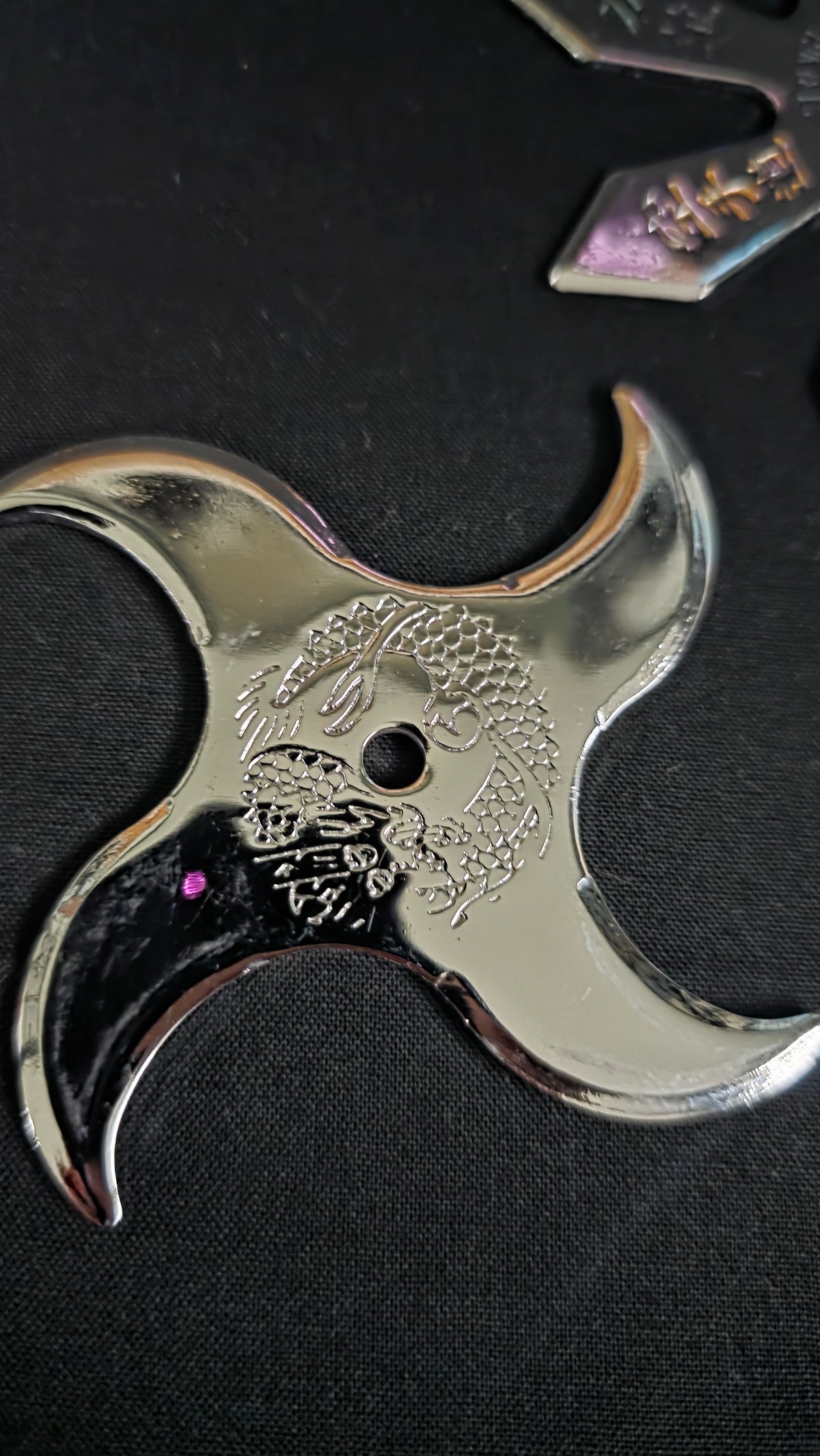 LOT 3 PIECE SILVER THROWING STARS TAIWAN 8056