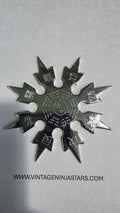 8 POINT SILVER SNOWFLAKE W/ YIN YANG DESIGN Ref 8010
