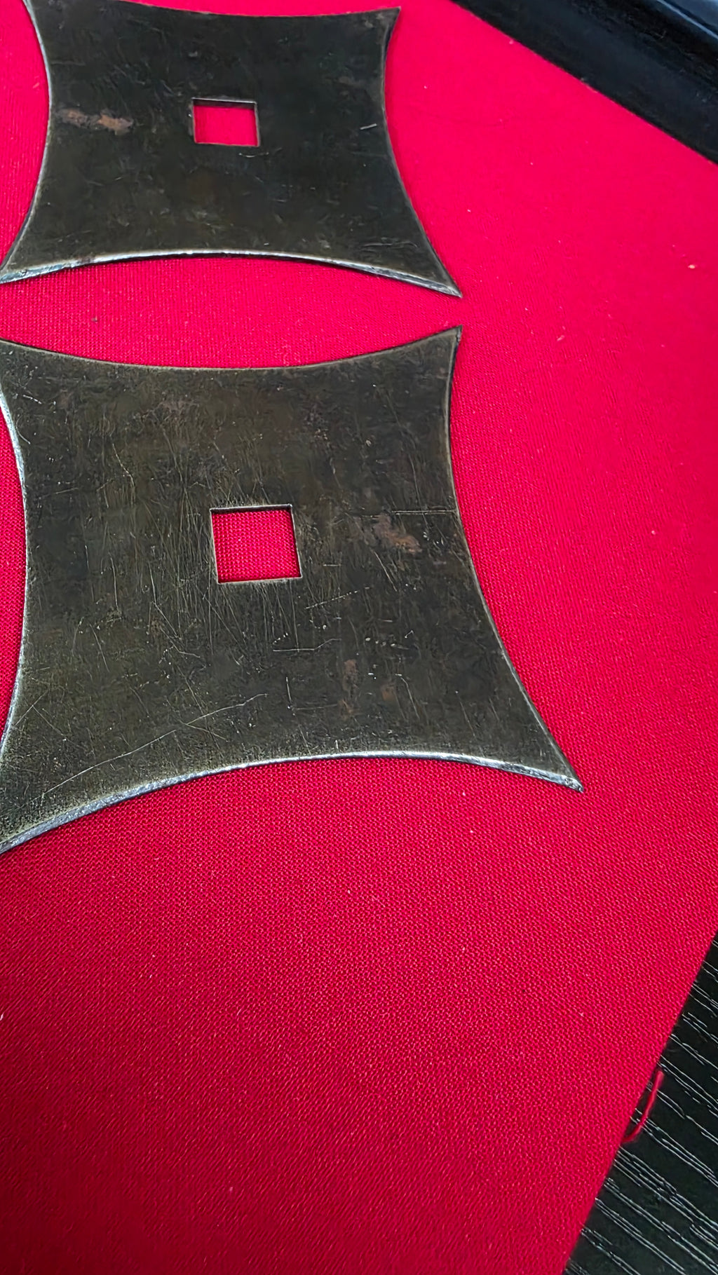 LOT OF 3 VINTAGE SENBAN THROWING STARS 4.25 INCH Ref 4033