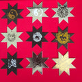 LOT OF 9 VINTAGE 8 POINT STARS Ref 8055