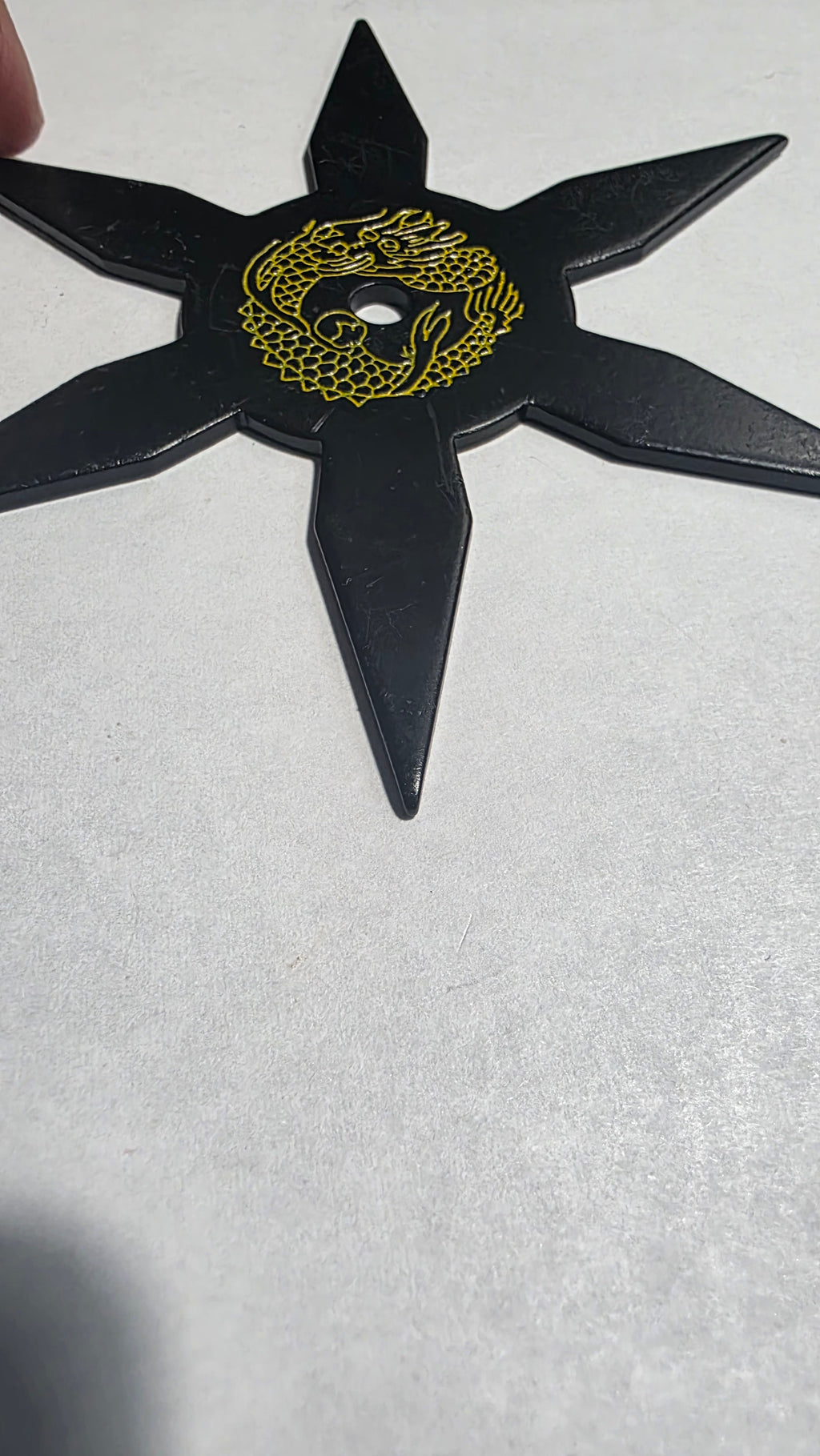 6 POINT BLACK W/ YELLOW DRAGON DESIGN TAIWAN Ref 6001