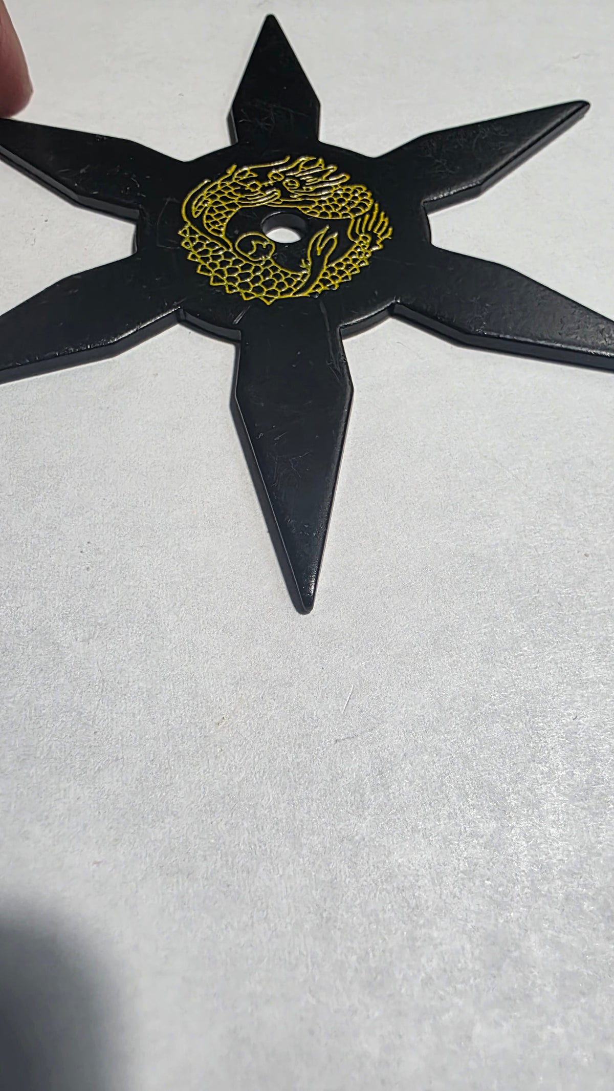 6 POINT BLACK W/ YELLOW DRAGON DESIGN TAIWAN Ref 6001