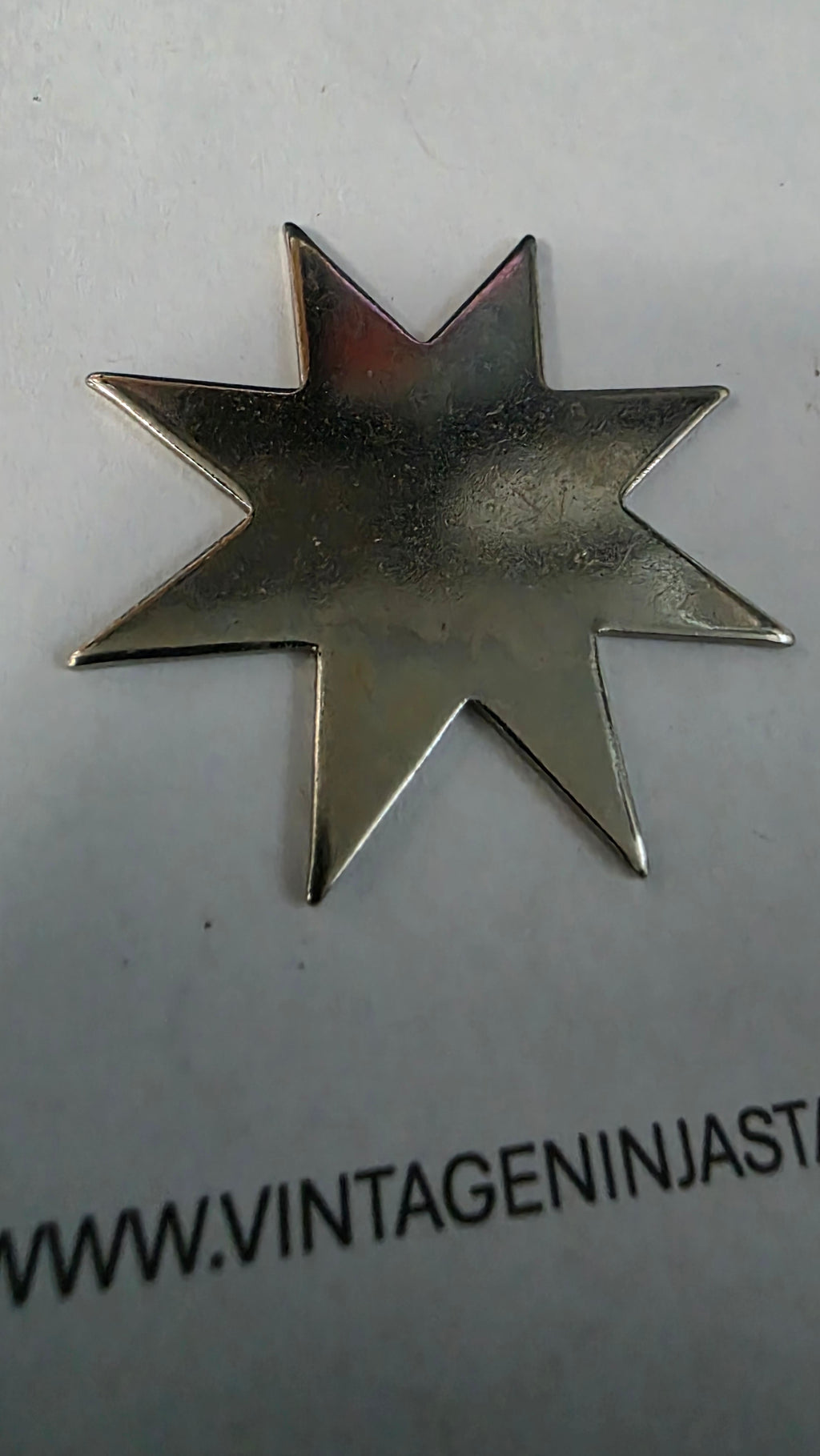 8 POINT SILVER SMALL STAR Ref 8019