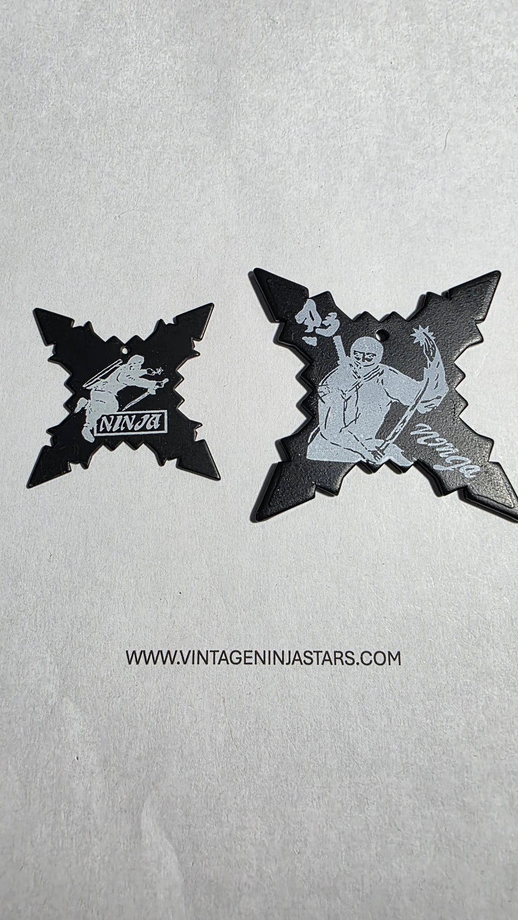 4 POINT BLACK W/ WHITE NINJA DESIGN 2 PACK Ref 4014