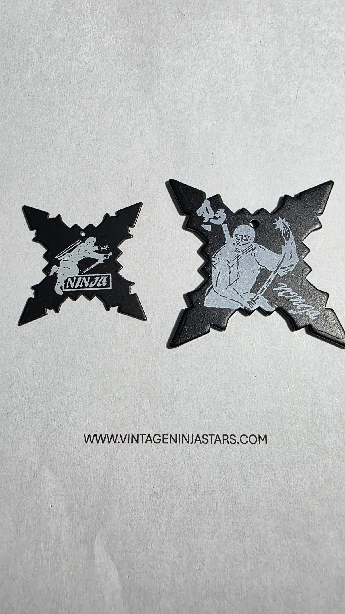 4 POINT BLACK W/ WHITE NINJA DESIGN 2 PACK Ref 4014