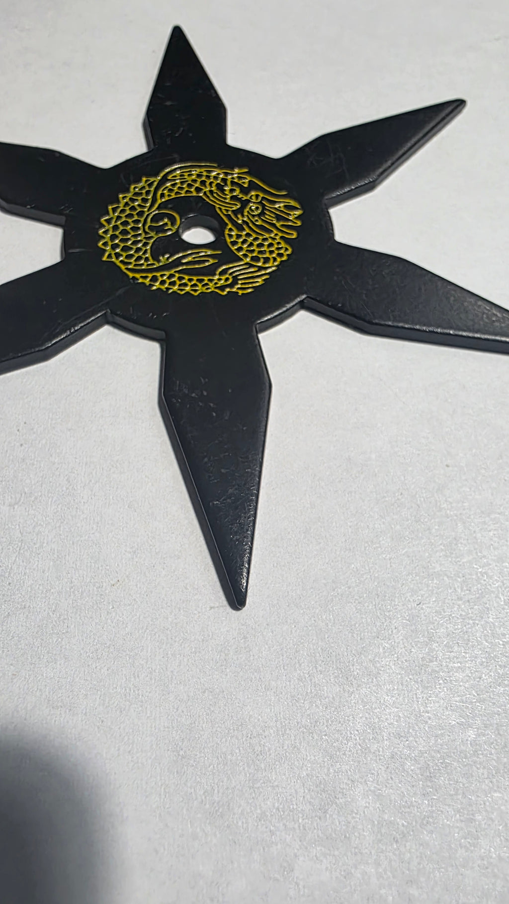 6 POINT BLACK W/ YELLOW DRAGON DESIGN TAIWAN Ref 6001