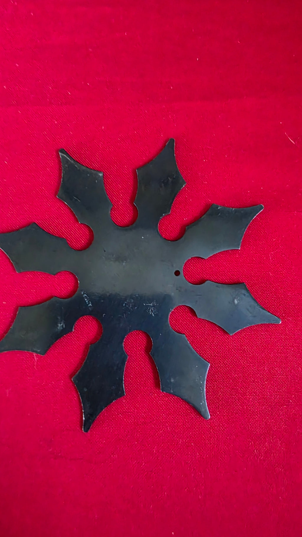 8 POINT BLACK W/ MULTICOLORED DESIGNS 4 INCH TAIWAN Ref 8062