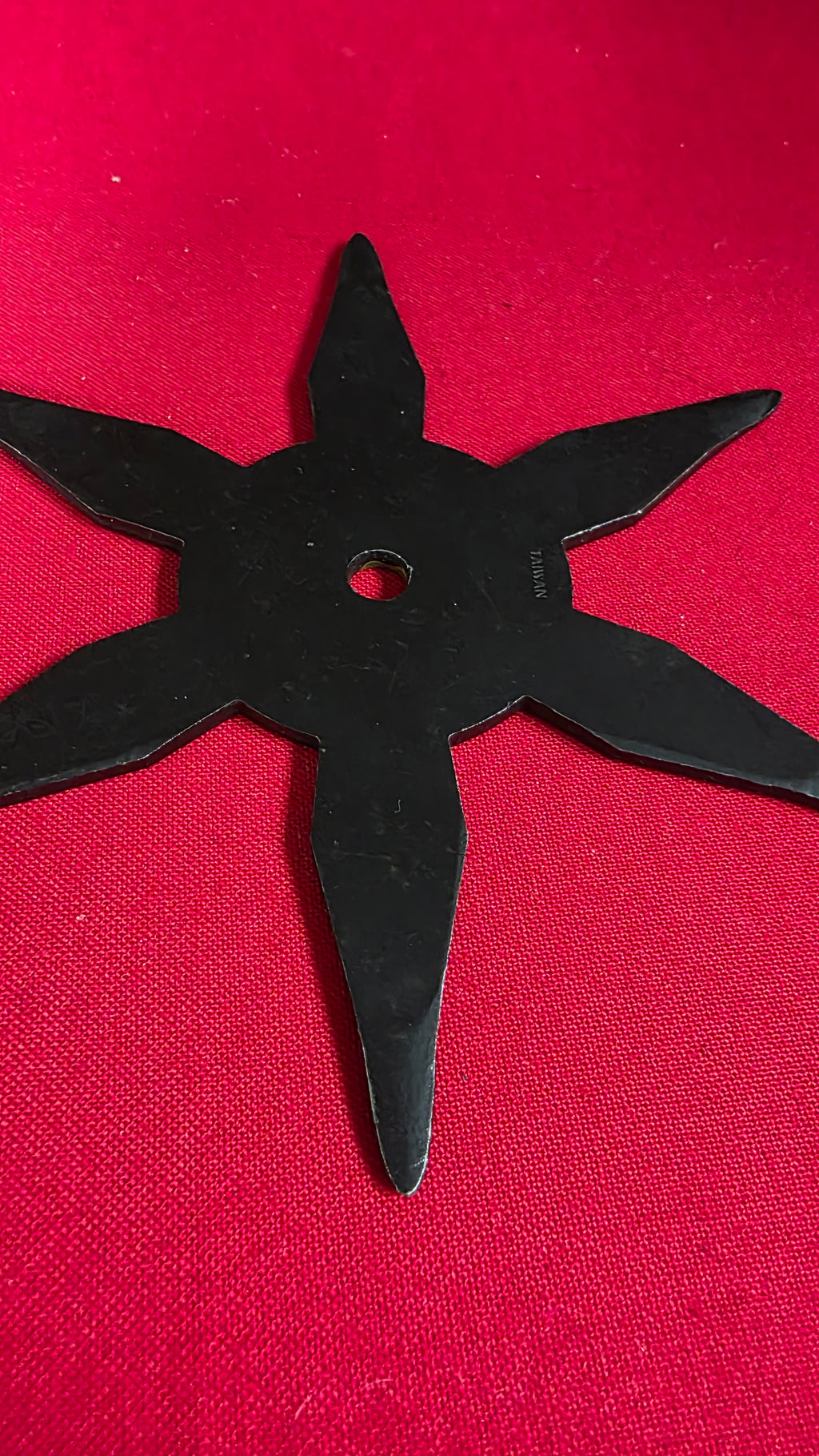 6 POINT BLACK W/ YELLOW DRAGON DESIGN 4.5 INCH TAIWAN Ref 6016