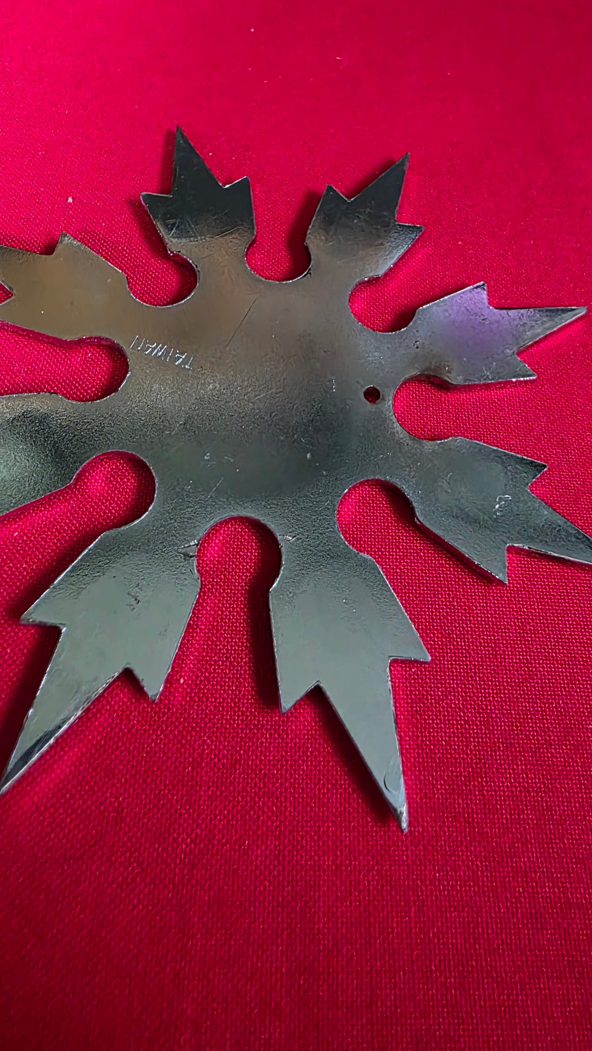 8 POINT DRAGON DESIGN "SNOWFLAKE" THROWING STAR TAIWAN Ref 8001