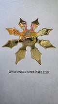 8 POINT GOLD W/ RAINBOW DRAGON DESIGN 4 INCH TAIWAN Ref 8038