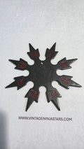8 POINT BLACK SNOWFLAKE STYLE W/ DRAGON AND RED GRAPHICS WITH CASE TAIWAN Ref 8013
