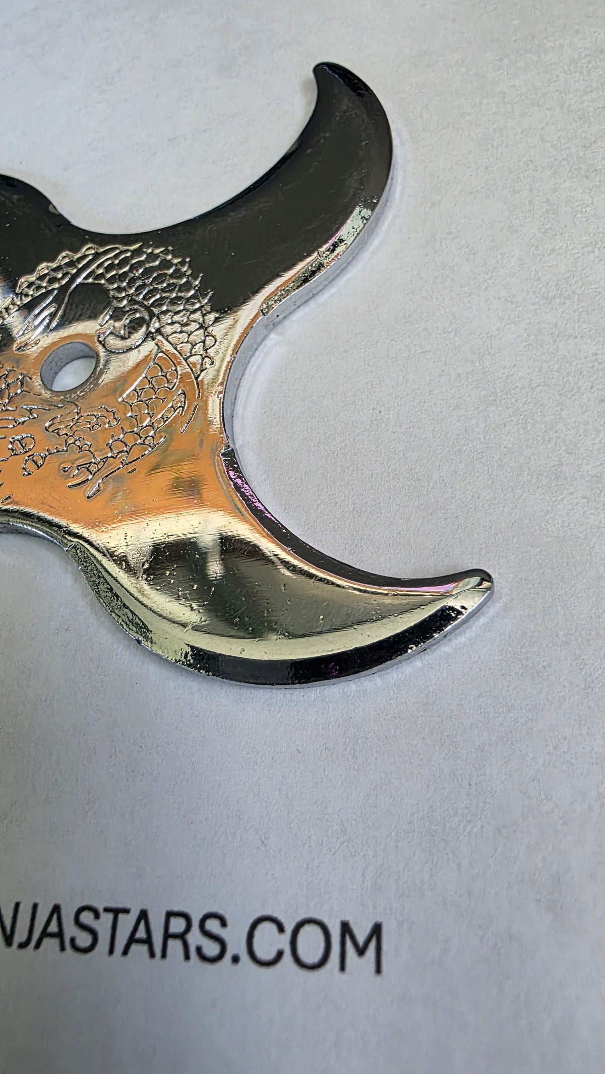 4 POINT SILVER W/ DRAGON DESIGN 3 1/2 INCH TAIWAN Ref 4021
