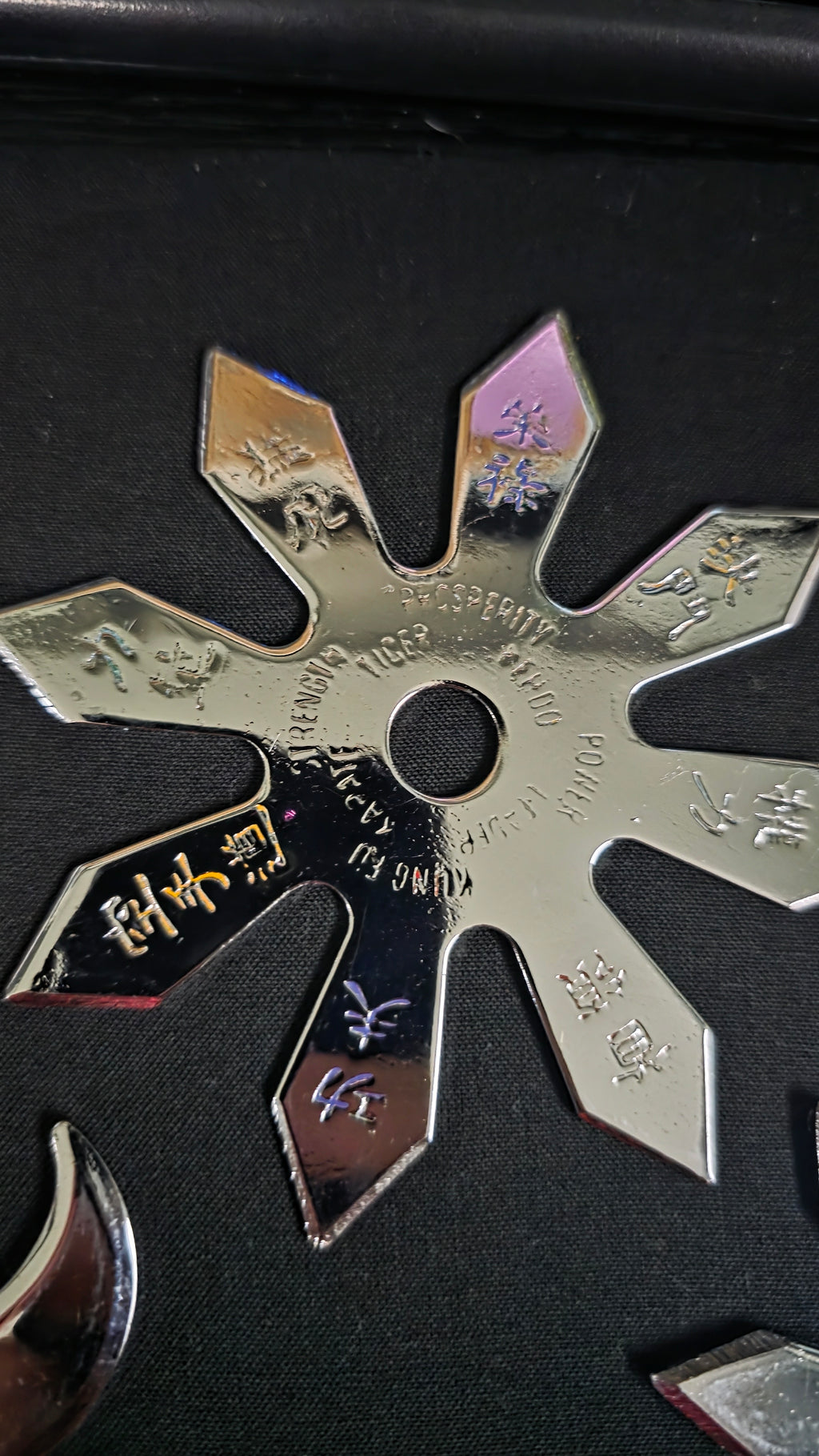LOT 3 PIECE SILVER THROWING STARS TAIWAN 8056