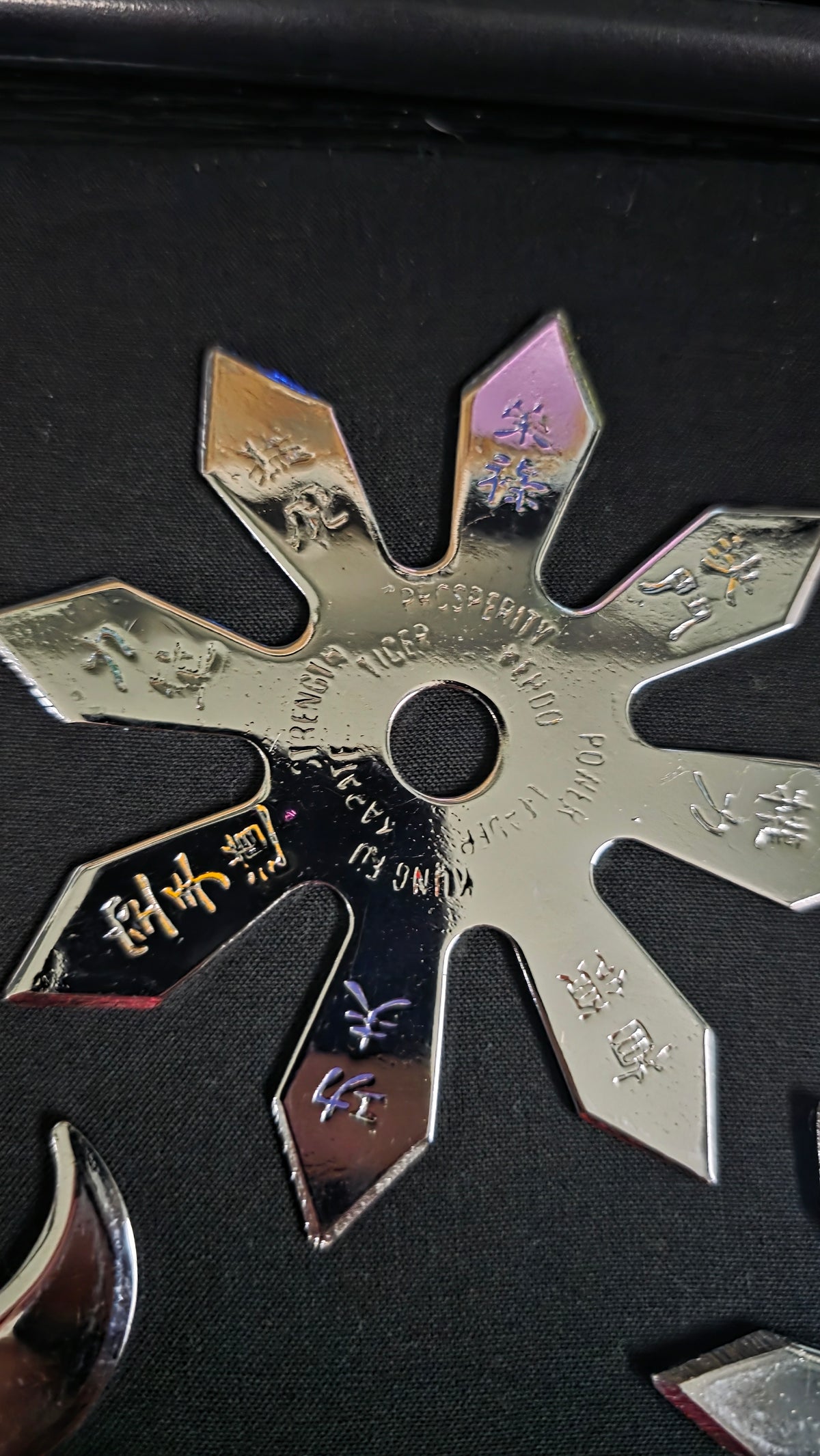 LOT 3 PIECE SILVER THROWING STARS TAIWAN 8056