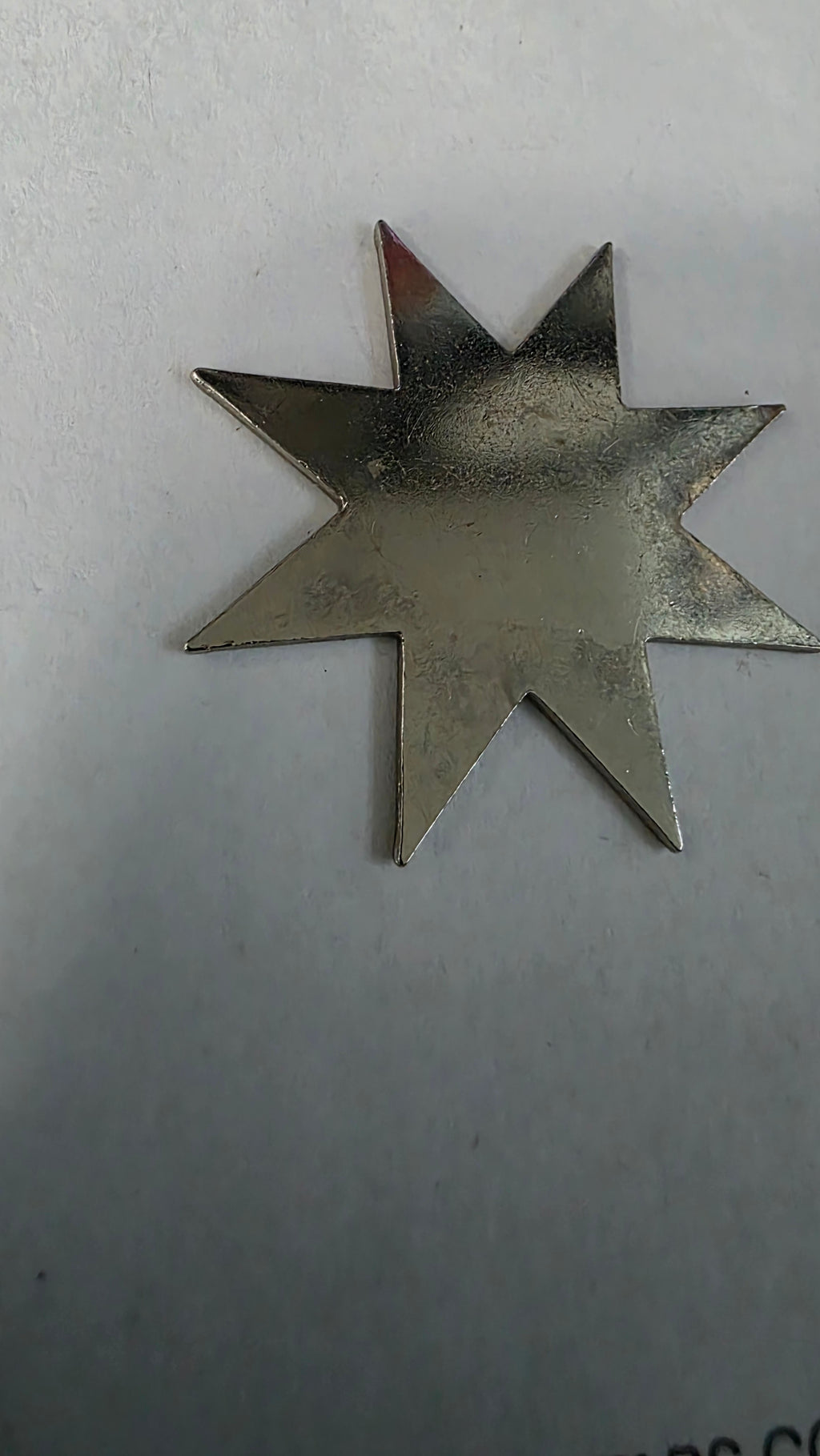 8 POINT SILVER SMALL STAR Ref 8019
