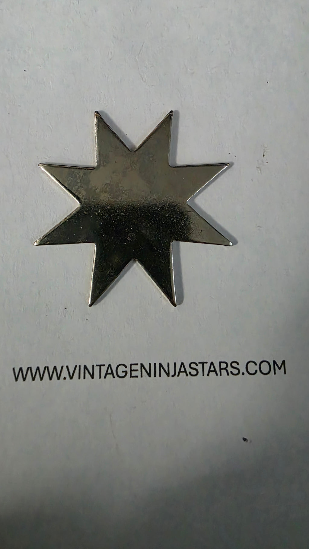 8 POINT SILVER SMALL STAR Ref 8019