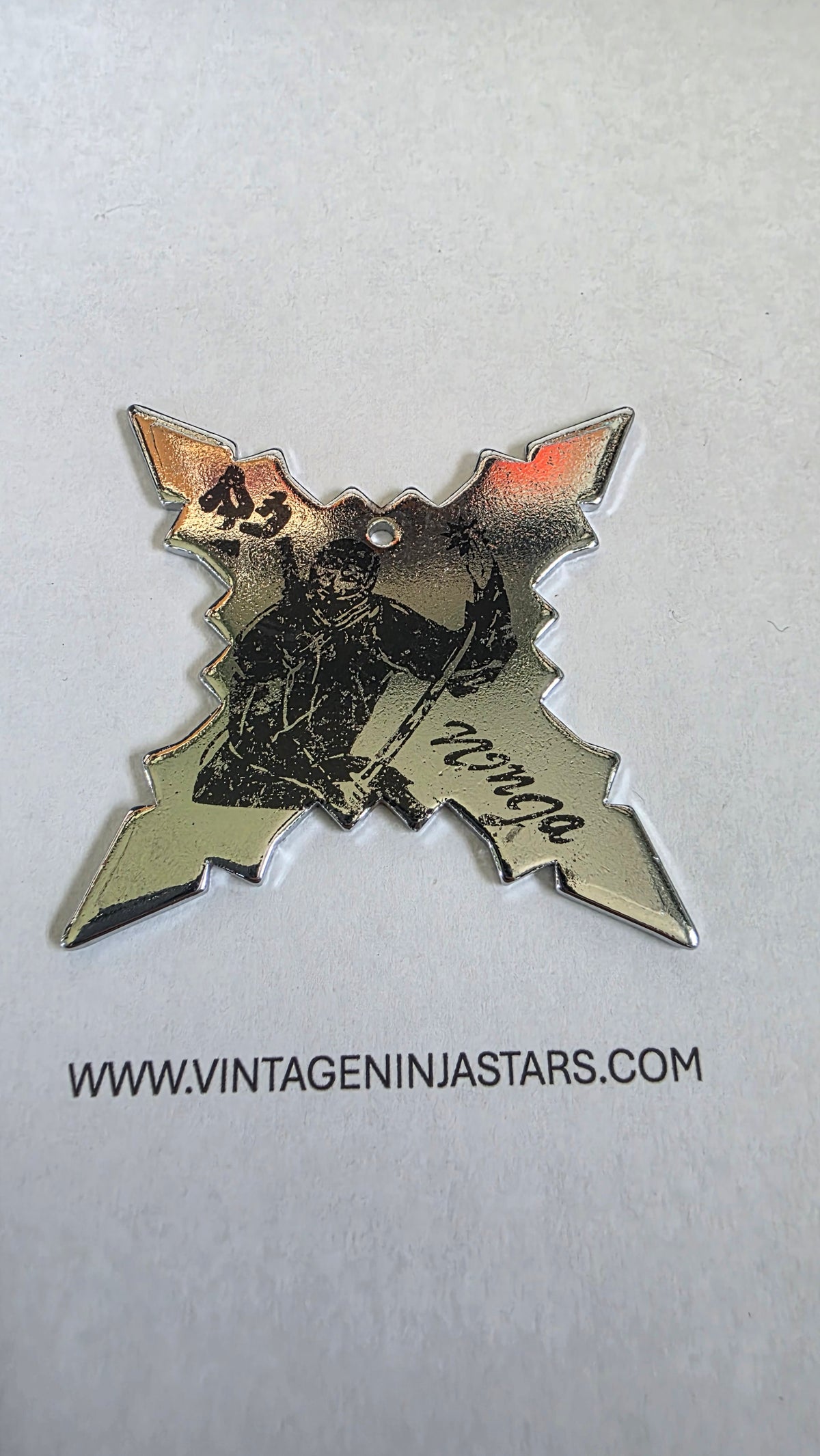 4 POINT SILVER W/ BLACK NINJA DESIGN Ref 4011
